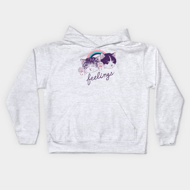 Feelings Kids Hoodie by Hillary White Rabbit